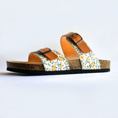 BREEZE Leather Print Sandal Womens