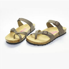 BREEZE Leather Cross Over Mila Sandal Womens