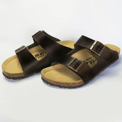 BREEZE Leather Slide Sandal Mens